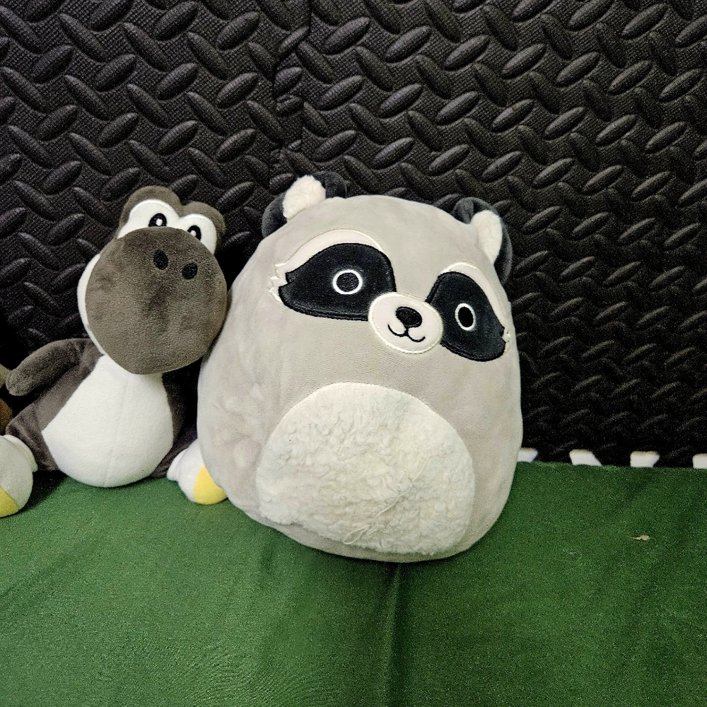 Cute Plush Toy Set - Raccoon, Dinosaur, and S'mores - Picture 4 of 13
